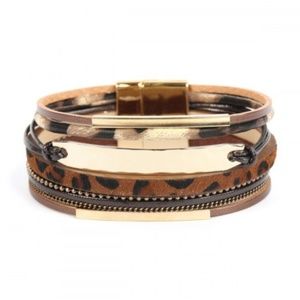 Magnetic Leopard Bracelet